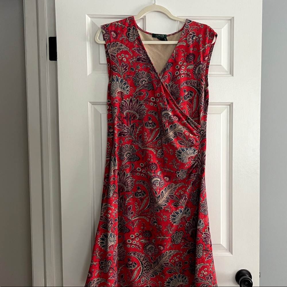 Ralph Lauren Wrap Paisley Dress